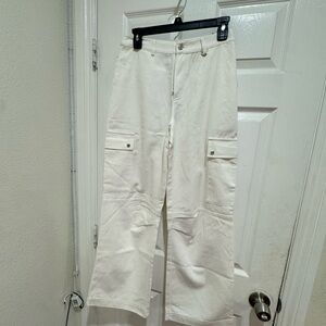 White Cargo Pants